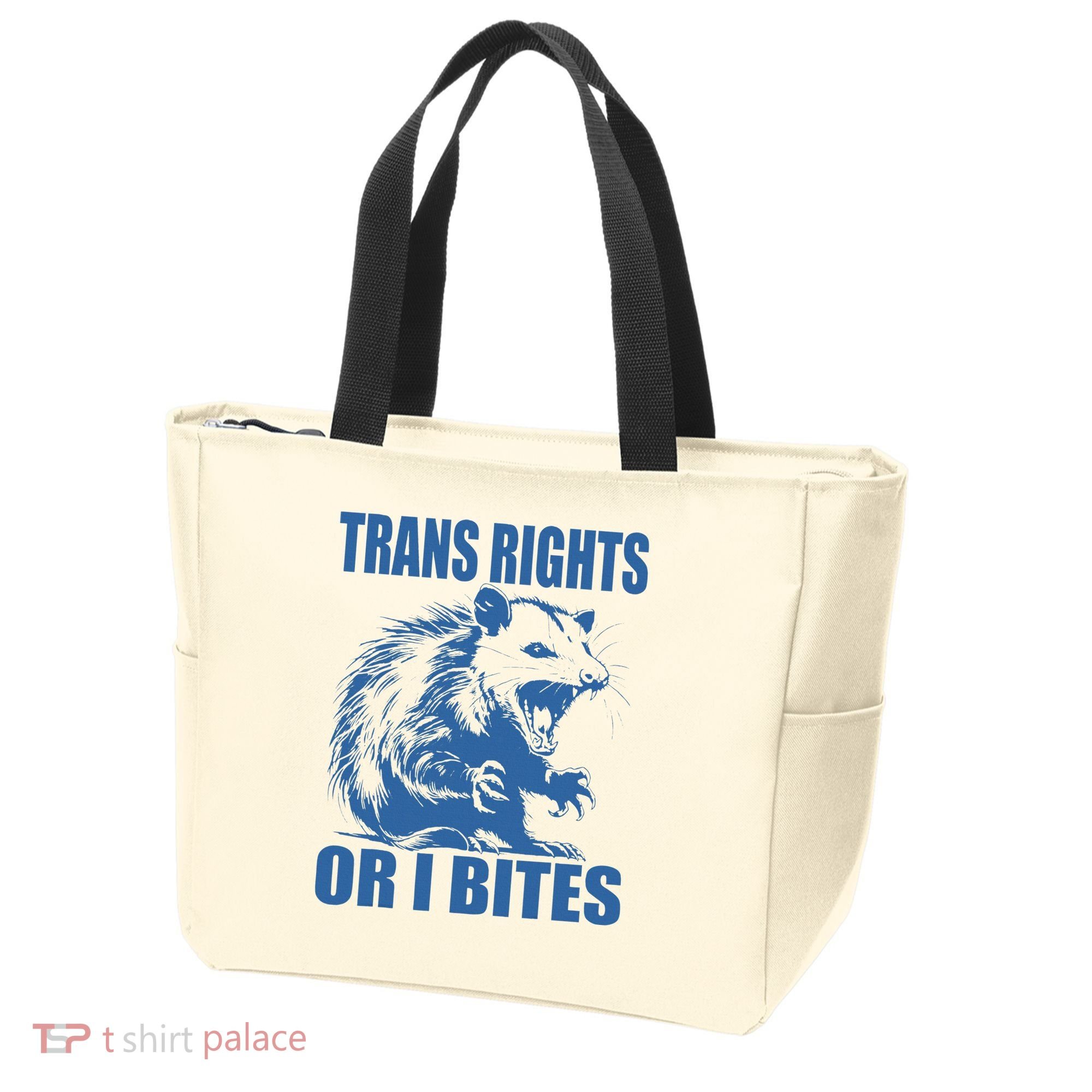 Inclusive Tran Rights Or I Bites Tote Bag