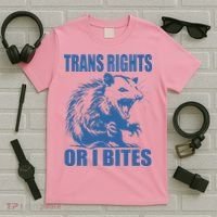 Inclusive Tran Rights Or I Bites T-Shirt thumb 5