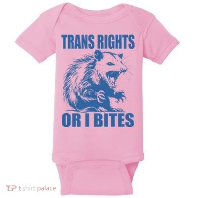Inclusive Tran Rights Or I Bites Baby Bodysuit