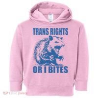 Inclusive Tran Rights Or I Bites Toddler Hoodie thumb 0