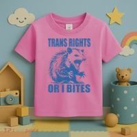 Inclusive Tran Rights Or I Bites Toddler T-Shirt thumb 3