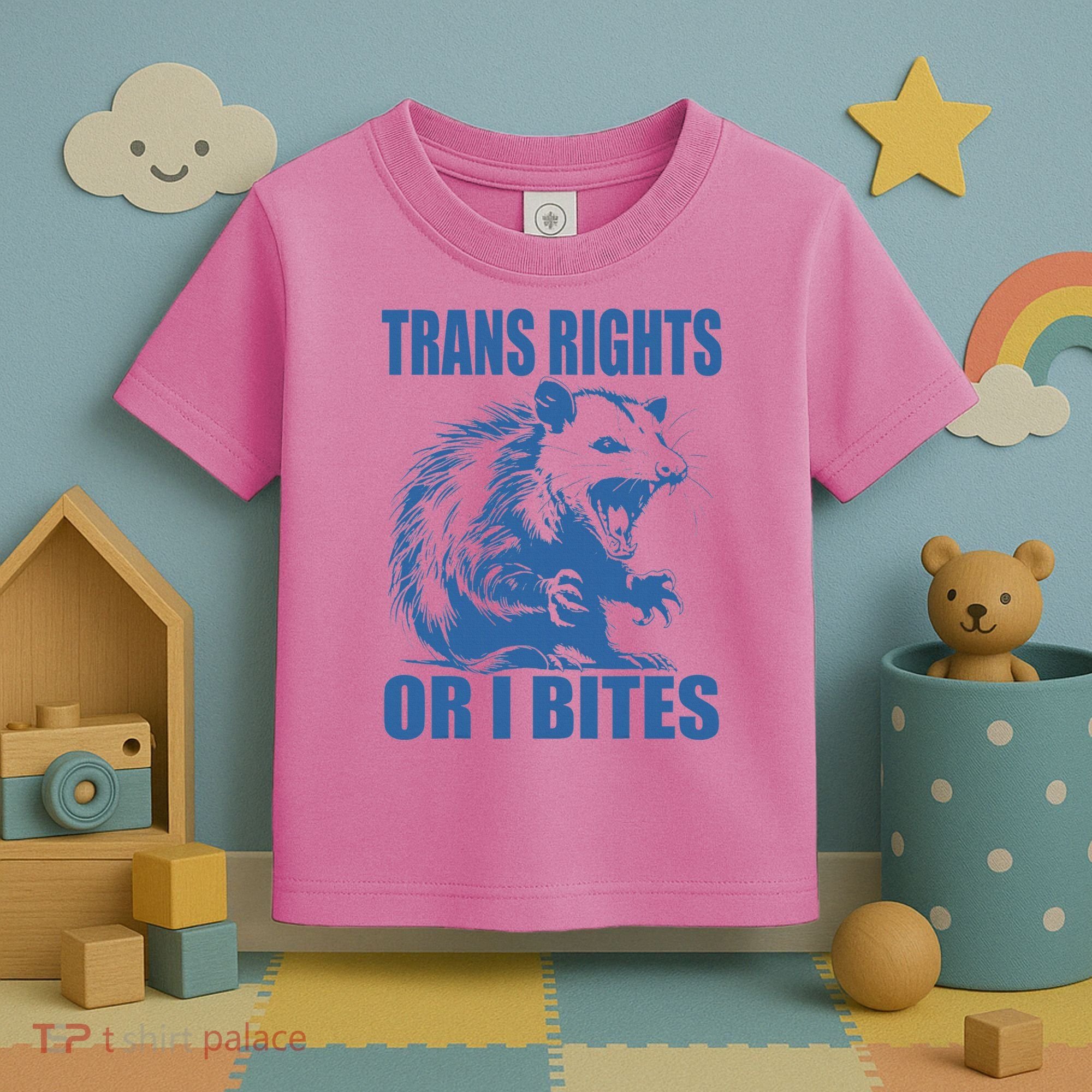 Inclusive Tran Rights Or I Bites Toddler T-Shirt