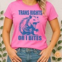 Inclusive Tran Rights Or I Bites Women's T-Shirt thumb 2