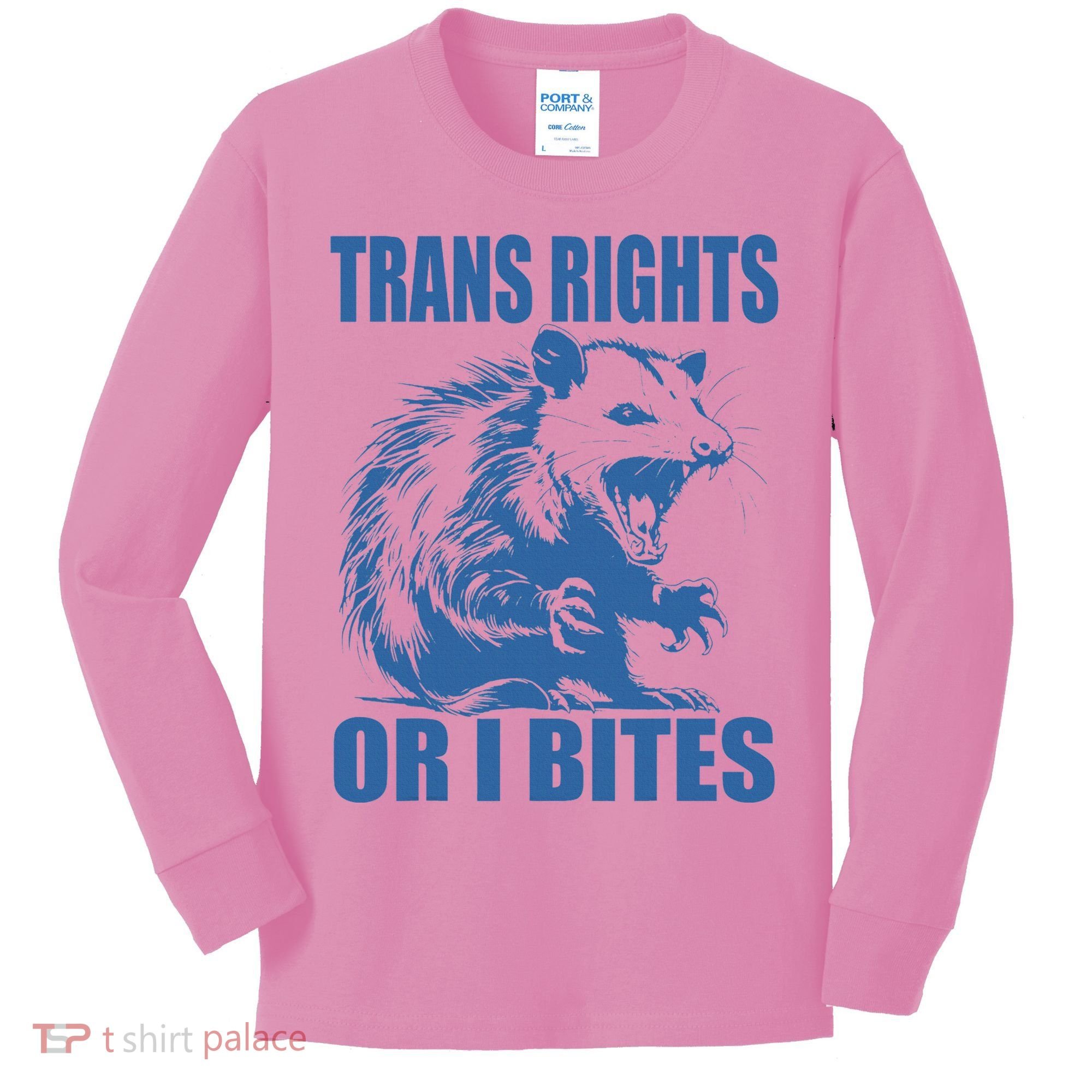 Inclusive Tran Rights Or I Bites Kids Long Sleeve Shirt