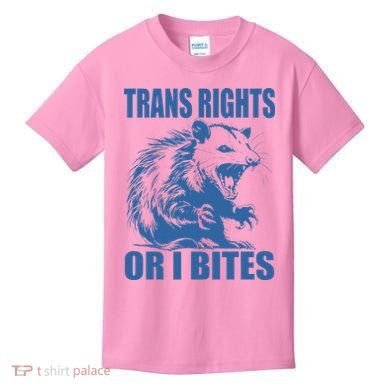 Inclusive Tran Rights Or I Bites Kids T-Shirt