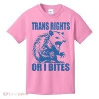 Inclusive Tran Rights Or I Bites Kids T-Shirt thumb 0