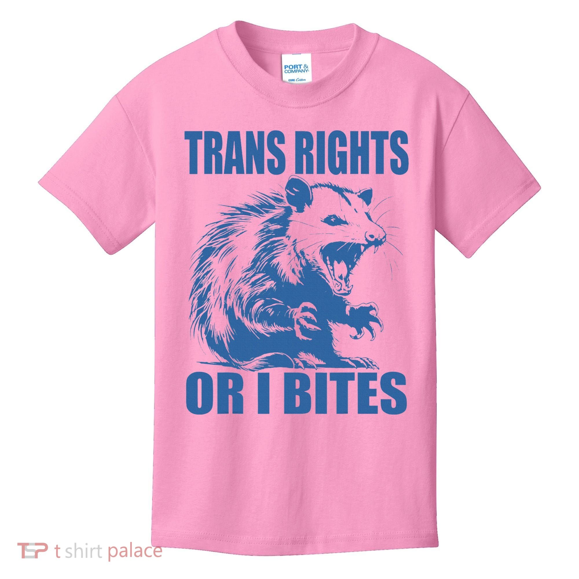 Inclusive Tran Rights Or I Bites Kids T-Shirt