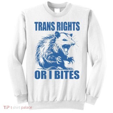 Inclusive Tran Rights Or I Bites Sweatshirt