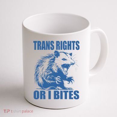 Inclusive Tran Rights Or I Bites Coffee Mug back