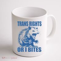 Inclusive Tran Rights Or I Bites Coffee Mug thumb 1