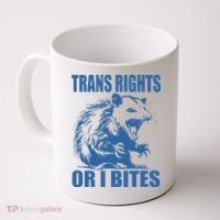 Inclusive Tran Rights Or I Bites Coffee Mug thumb 0