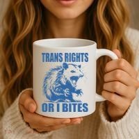 Inclusive Tran Rights Or I Bites Coffee Mug thumb 3