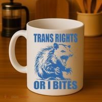 Inclusive Tran Rights Or I Bites Coffee Mug thumb 4