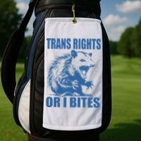 Inclusive Tran Rights Or I Bites Golf Towel thumb 2