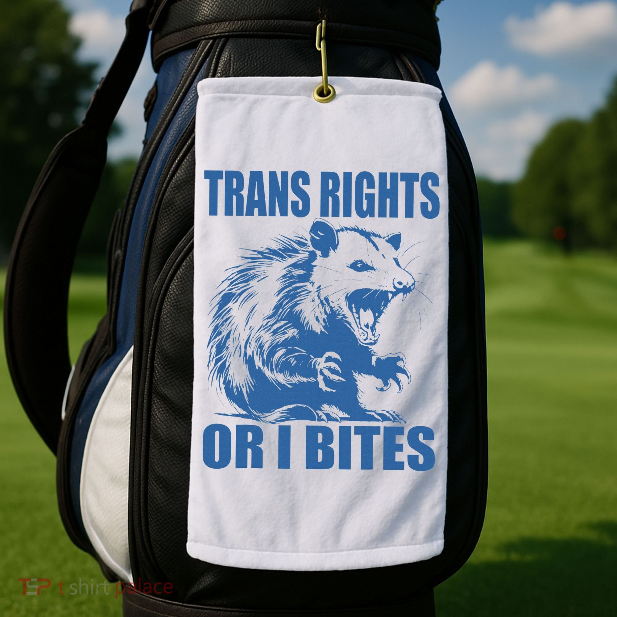 Inclusive Tran Rights Or I Bites Golf Towel