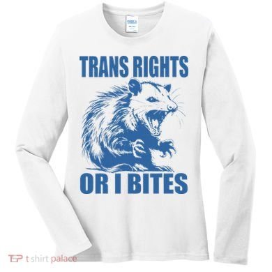 Inclusive Tran Rights Or I Bites Women's Long Sleeve Shirt