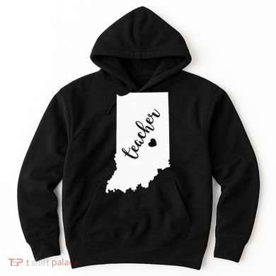 Indiana Teacher Red For Ed Public School Hoodie