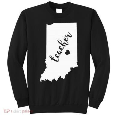 Indiana Teacher Red For Ed Public School Sweatshirt