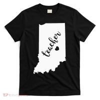 Indiana Teacher Red For Ed Public School T-Shirt thumb 0