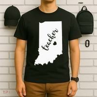 Indiana Teacher Red For Ed Public School T-Shirt thumb 6