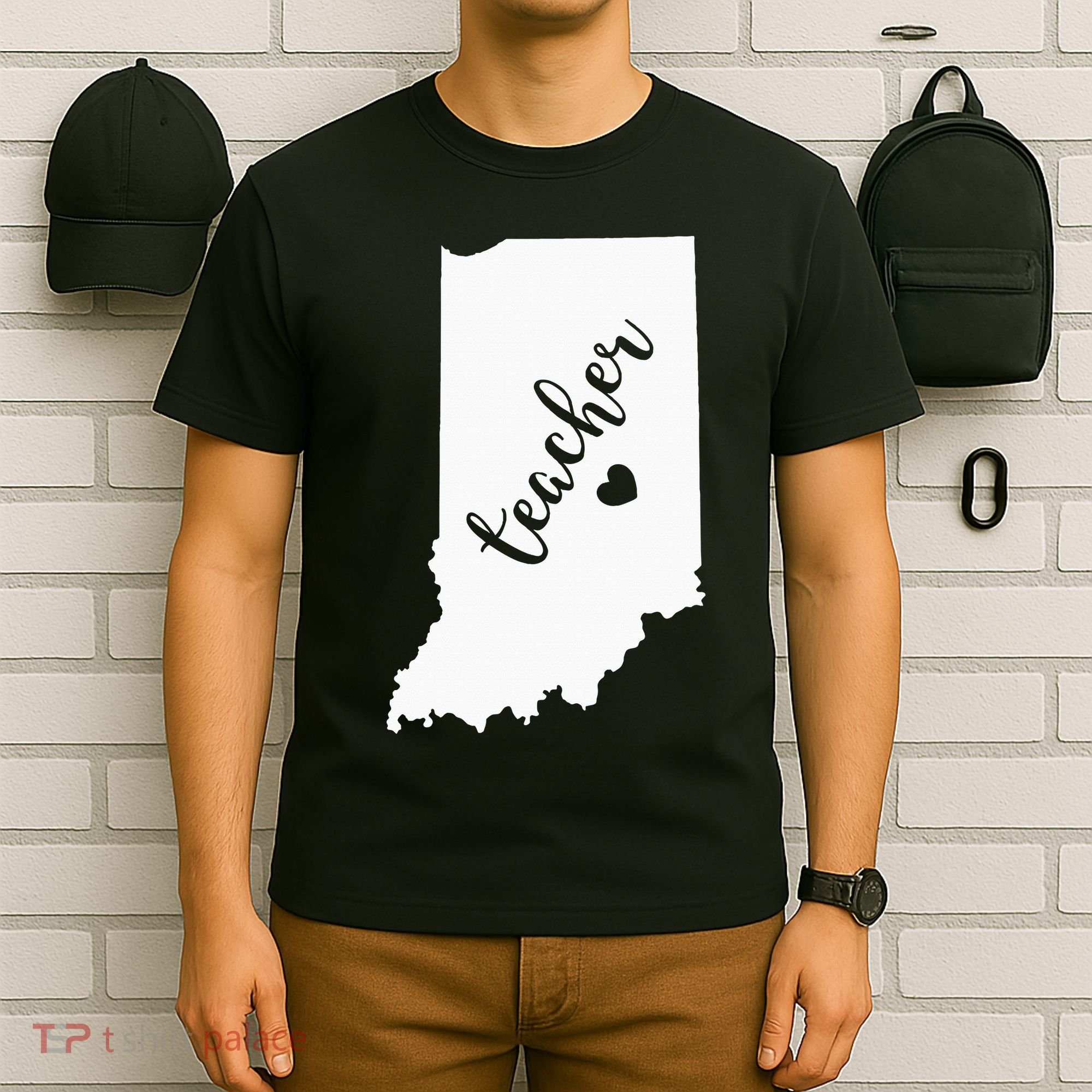 Indiana Teacher Red For Ed Public School T-Shirt