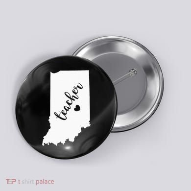 Indiana Teacher Red For Ed Public School Button
