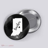 Indiana Teacher Red For Ed Public School Button thumb 0