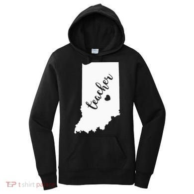 Indiana Teacher Red For Ed Public School Women's Hoodie