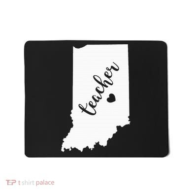 Indiana Teacher Red For Ed Public School Mousepad
