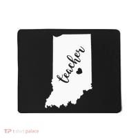 Indiana Teacher Red For Ed Public School Mousepad thumb 0