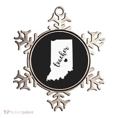 Indiana Teacher Red For Ed Public School Ornament