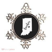 Indiana Teacher Red For Ed Public School Ornament thumb 0
