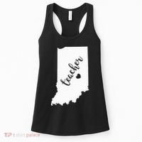 Indiana Teacher Red For Ed Public School Women's Tank Top thumb 0