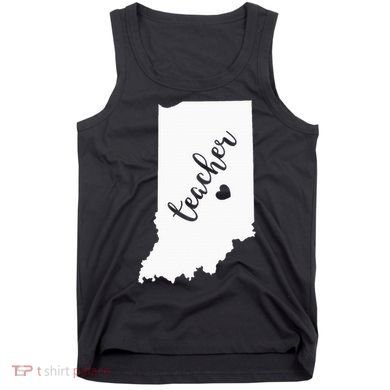 Indiana Teacher Red For Ed Public School Tank Top