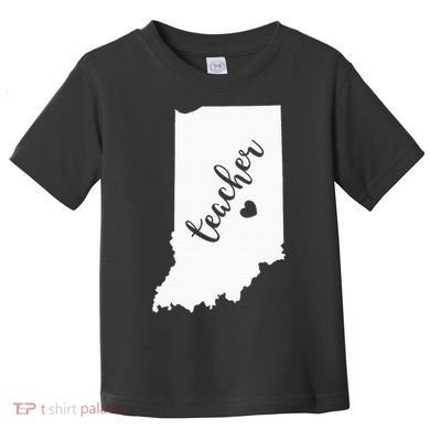 Indiana Teacher Red For Ed Public School Toddler T-Shirt