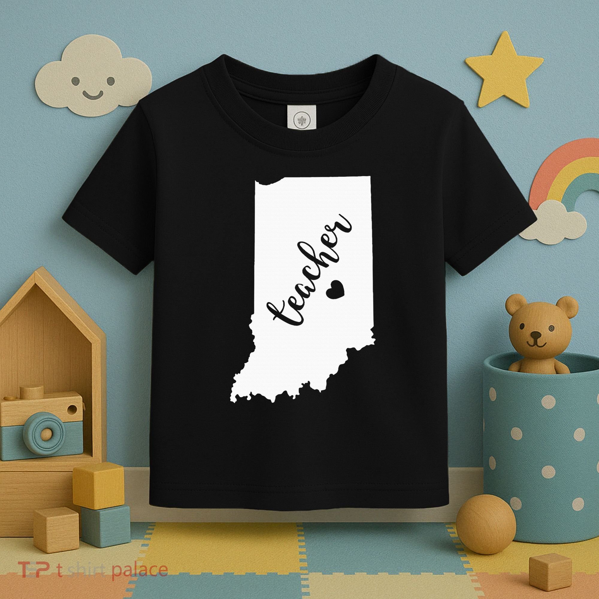 Indiana Teacher Red For Ed Public School Toddler T-Shirt