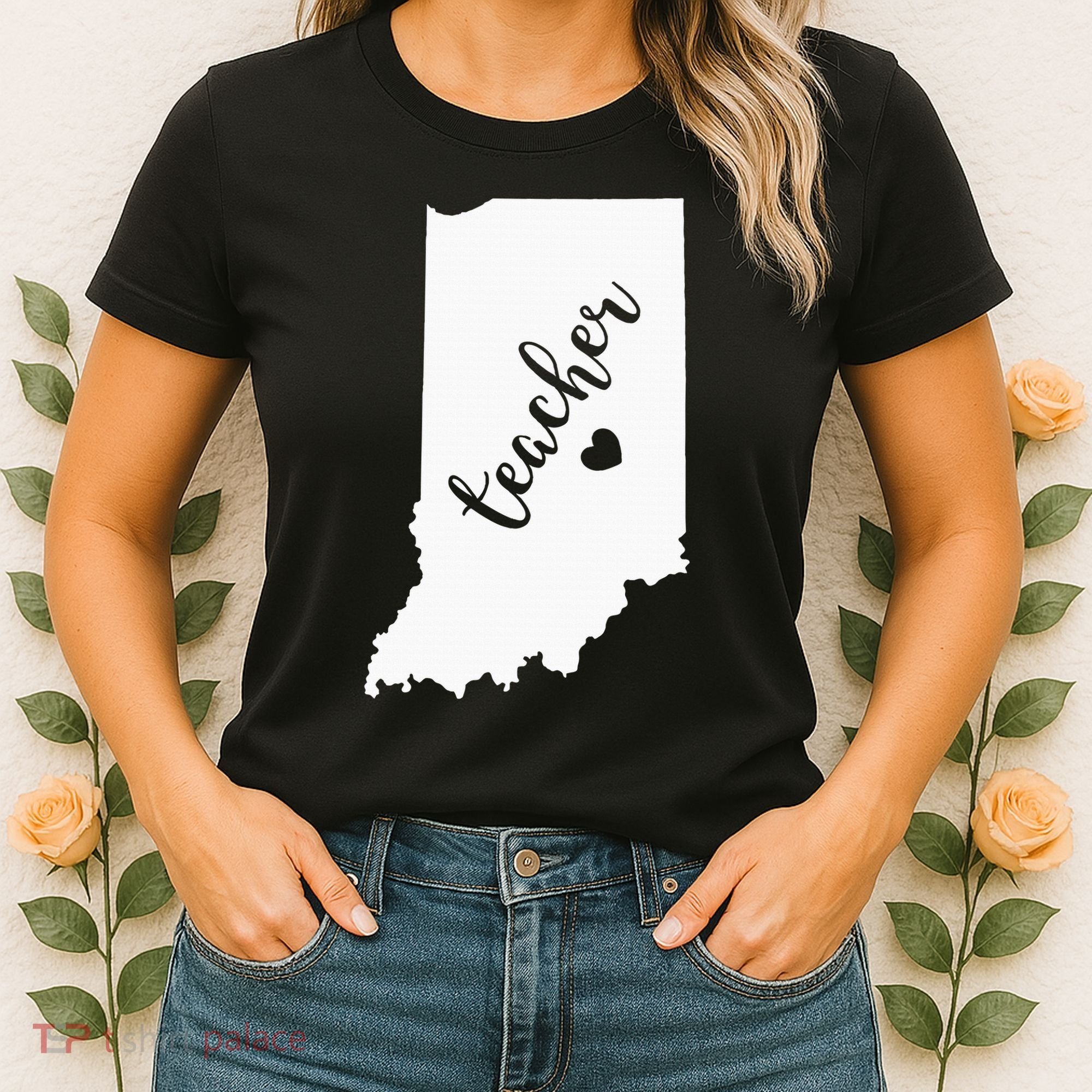 Indiana Teacher Red For Ed Public School Women's T-Shirt
