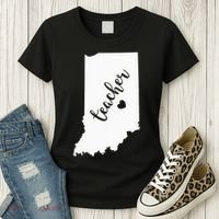Indiana Teacher Red For Ed Public School Women's T-Shirt thumb 3
