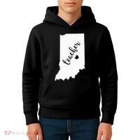 Indiana Teacher Red For Ed Public School Kids Hoodie thumb 4