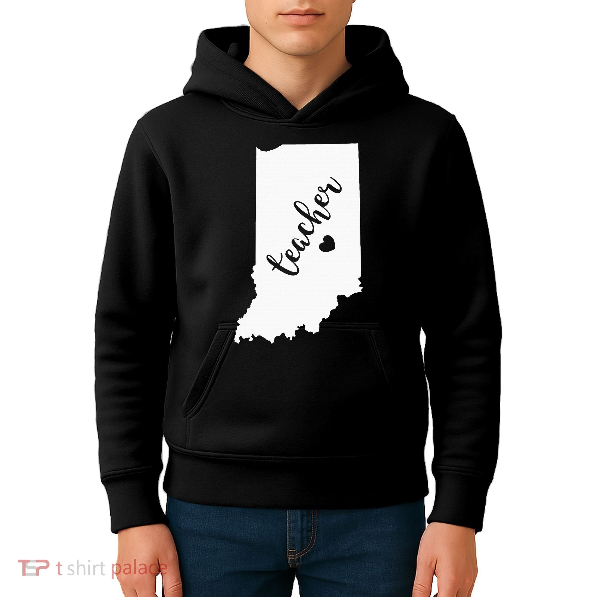 Indiana Teacher Red For Ed Public School Kids Hoodie