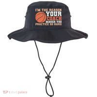 I'm The Reason Your Coach Makes You Practice So Hard Basketball Bucket Hat thumb 0