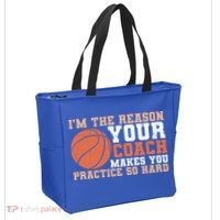 I'm The Reason Your Coach Makes You Practice So Hard Basketball Tote Bag thumb 2