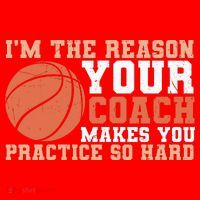 I'm The Reason Your Coach Makes You Practice So Hard Basketball Santa Hat thumb 1