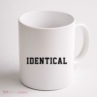 Identical Twin Raglan Coffee Mug thumb 1