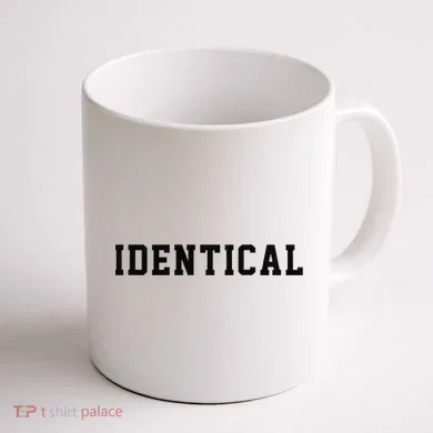 Identical Twin Raglan Coffee Mug back