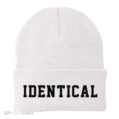 Identical Twin Raglan Beanie