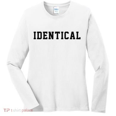 Identical Twin Raglan Women's Long Sleeve Shirt