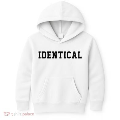 Identical Twin Raglan Kids Hoodie