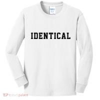 Identical Twin Raglan Kids Long Sleeve Shirt thumb 0