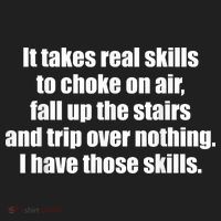 It Takes Real Skills To Choke On Air Fall Up The Stairs Beanie thumb 2